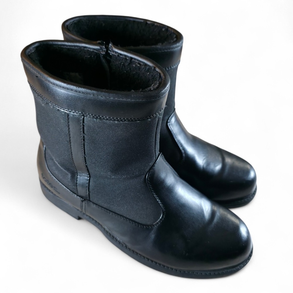 Totes Men's Dave Black Waterproof Winter Snow Boots Side Zip Pull On Size 10 M